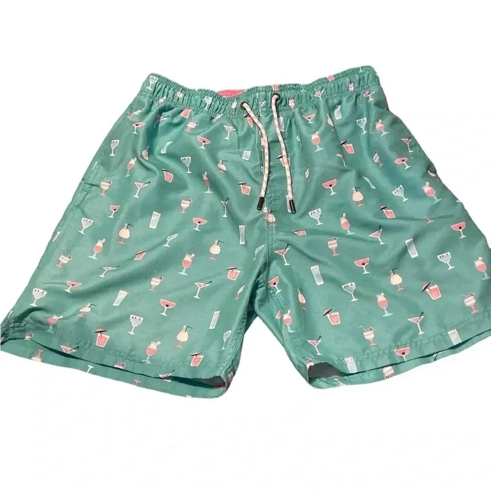 Broken Threads Trunks Swim Mens Size XL Drinks Pattern Swim Trunks Shorts
BIN 31